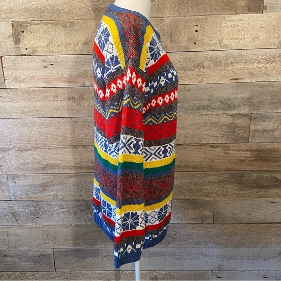 Vintage Tan Jay women’s multicoloured Nordic style sweater in size small - Picture 4 of 6
